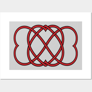 Celtic Knot Heart Valentine Posters and Art